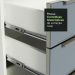 Balcão 40 cm 3 Gavetas Branco/Cinza Lux Madesa