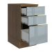 Balcão 40 cm 3 Gavetas Rustic/Cinza Lux Madesa