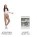Balcão 60 cm 1 Porta Branco/Branco Veludo Lux Madesa