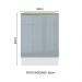 Balcão 60 cm 1 Porta Branco/Cinza Lux Madesa