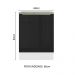 Balcão 60 cm 1 Porta Branco/Preto Lux Madesa