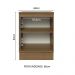 Balcão 60 cm 1 Porta Rustic/Preto Lux Madesa