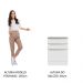 Balcão 60 cm 3 Gavetas Branco/Branco Veludo Lux Madesa