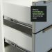 Balcão 80 cm 2 Gavetas Branco/Cinza Lux Madesa