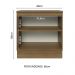 Balcão 80 cm 2 Portas Rustic/Preto Lux Madesa