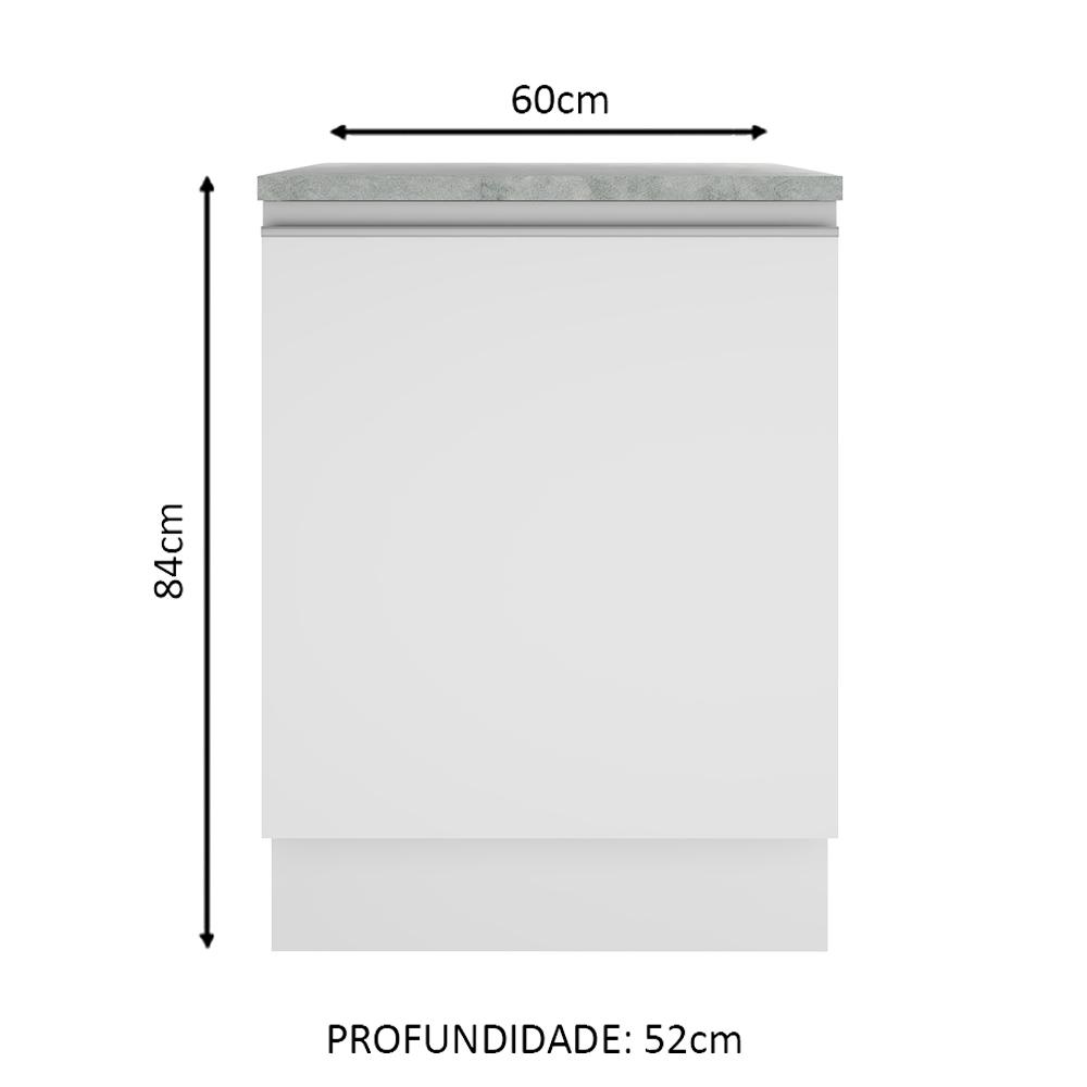Balcão Armário de Cozinha 1 Porta Glamy Madesa