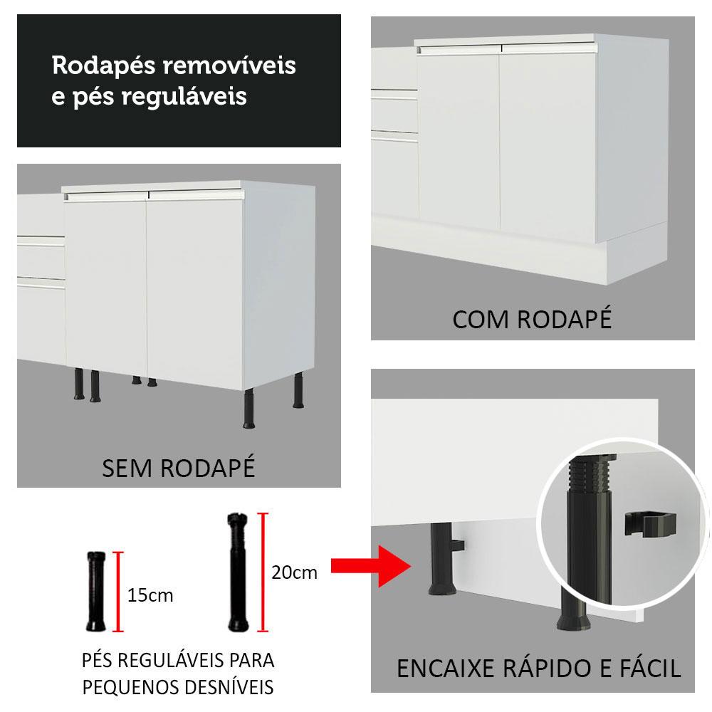 Balcão Armário de Cozinha 1 Porta Glamy Madesa