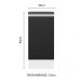 Balcão Armário de Cozinha 100% MDF 35 cm 1 Porta Branco Preto Acordes Madesa