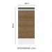 Balcão Armário de Cozinha 100% MDF 35 cm 1 Porta Branco Rustic Acordes Madesa
