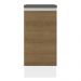 Balcão Armário de Cozinha 100% MDF 35 cm 1 Porta Branco Rustic Acordes Madesa