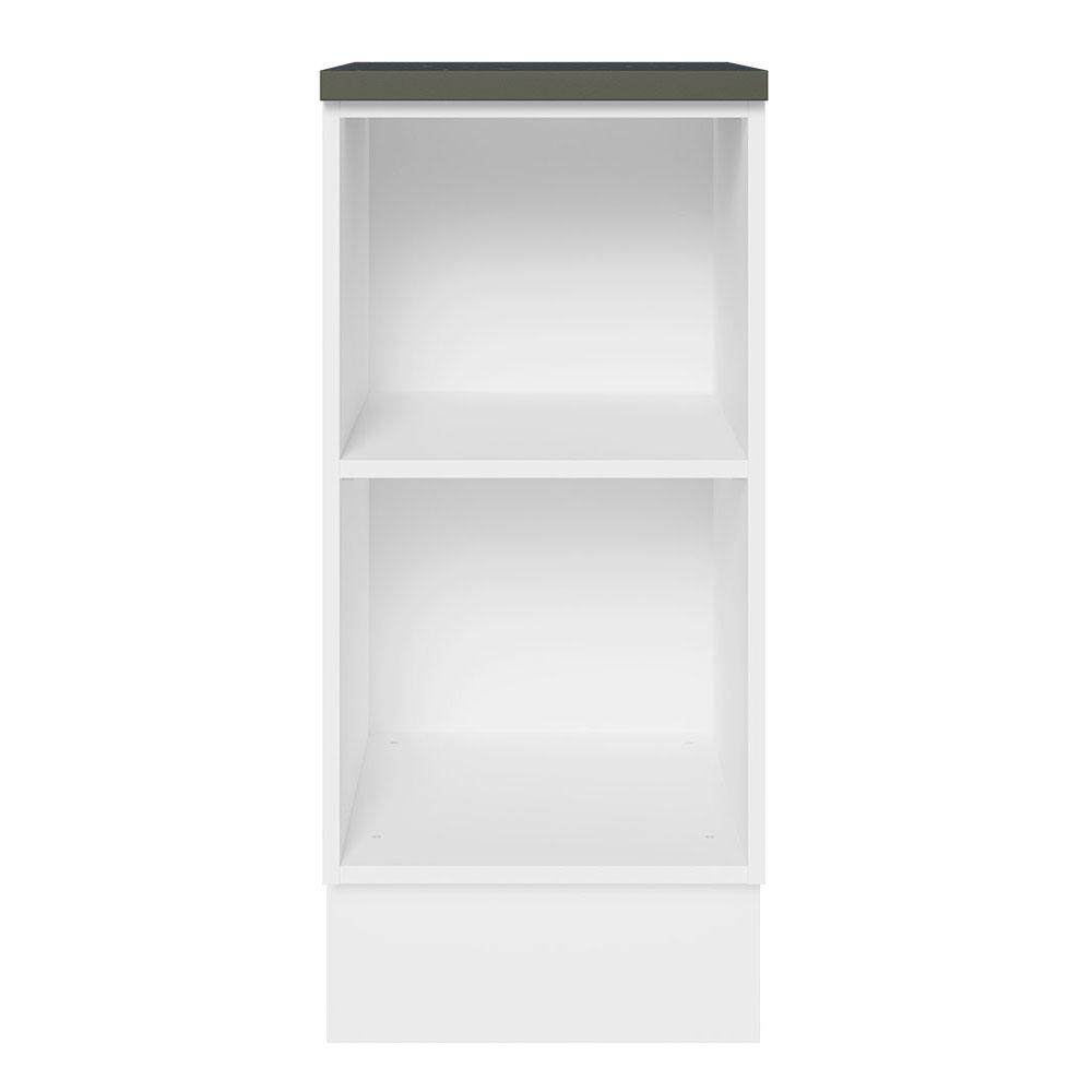 Balcão Armário de Cozinha 100% MDF 35 cm 1 Porta Branco Rustic Acordes Madesa