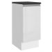 Balcão Armário de Cozinha 100% MDF 35 cm 1 Porta Frente Branco Brilho Acordes Madesa