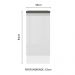 Balcão Armário de Cozinha 100% MDF 35 cm 1 Porta Frente Branco Brilho Acordes Madesa