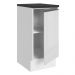 Balcão Armário de Cozinha 100% MDF 35 cm 1 Porta Frente Branco Brilho Acordes Madesa