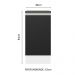 Balcão Armário de Cozinha 100% MDF 40 cm 1 Porta Branco/Preto Acordes Madesa