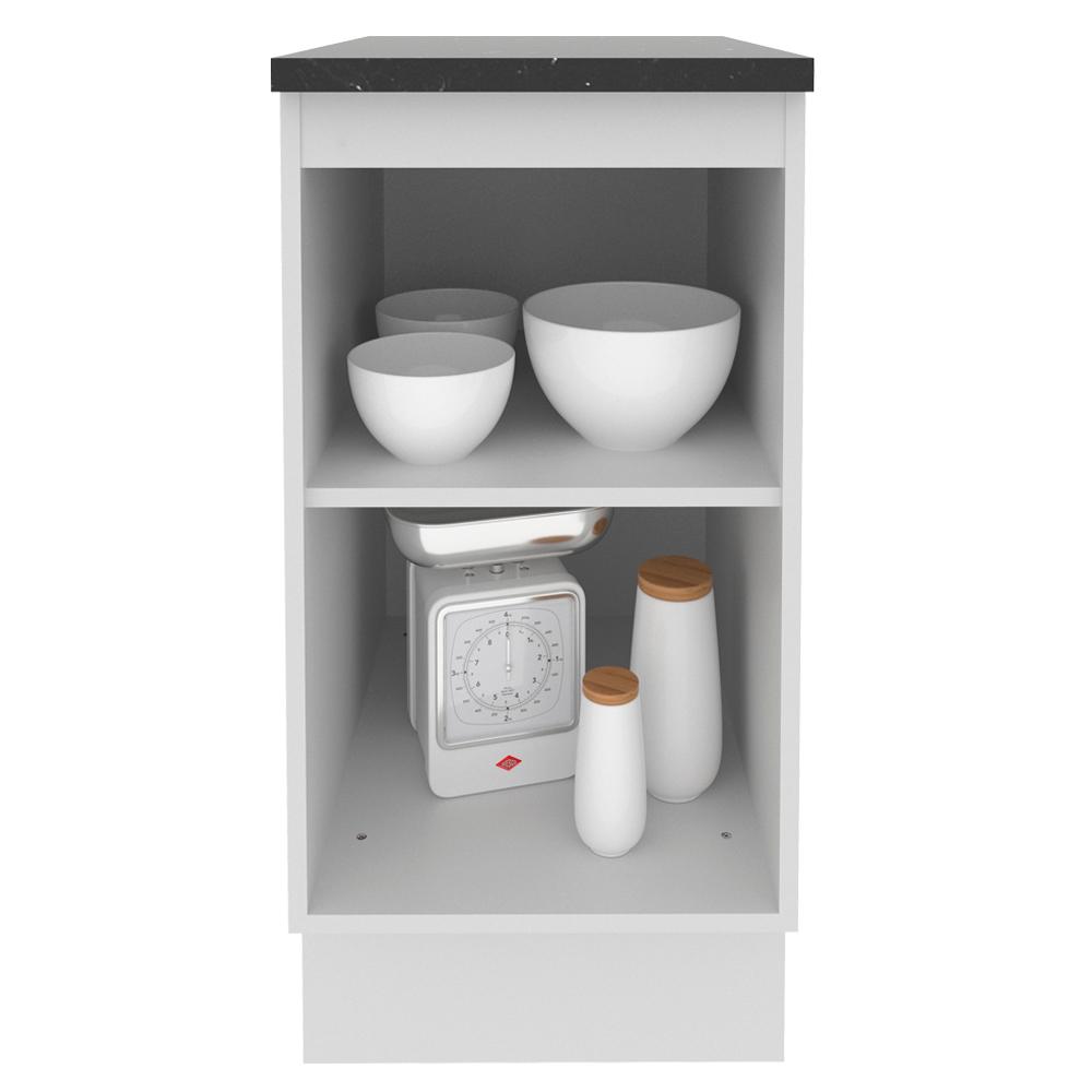 Balcão Armário de Cozinha 100% MDF 40 cm 1 Porta Branco/Rustic Acordes Madesa
