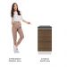 Balcão Armário de Cozinha 100% MDF 40 cm 1 Porta Branco/Rustic Acordes Madesa