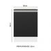 Balcão Armário de Cozinha 100% MDF 60 cm 1 Porta Branco/Preto Acordes Madesa