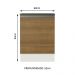 Balcão Armário de Cozinha 100% MDF 60 cm 1 Porta Branco/Rustic Acordes Madesa
