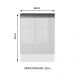 Balcão Armário de Cozinha 100% MDF 60 cm 1 Porta Frente Branco Brilho Acordes Madesa