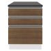 Balcão Armário de Cozinha 100% MDF 60 cm 3 Gavetas Branco/Rustic Acordes Madesa