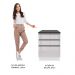 Balcão Armário de Cozinha 100% MDF 60 cm 3 Gavetas Frentes Branco Brilho Acordes Madesa