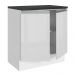 Balcão Armário de Cozinha 100% MDF 70 cm 2 Portas Frentes Branco Brilho Acordes Madesa