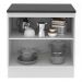 Balcão Armário de Cozinha 100% MDF 80 cm 2 Portas Branco/Rustic Acordes Madesa