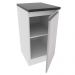 Balcão Armário de Cozinha 100% Mdf 40 cm 1 Porta Porta Branco Brilho Acordes Madesa