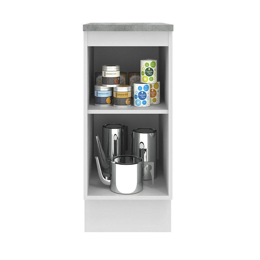 Balcão Armário de Cozinha 35 cm 1 Porta Branco Agata Madesa