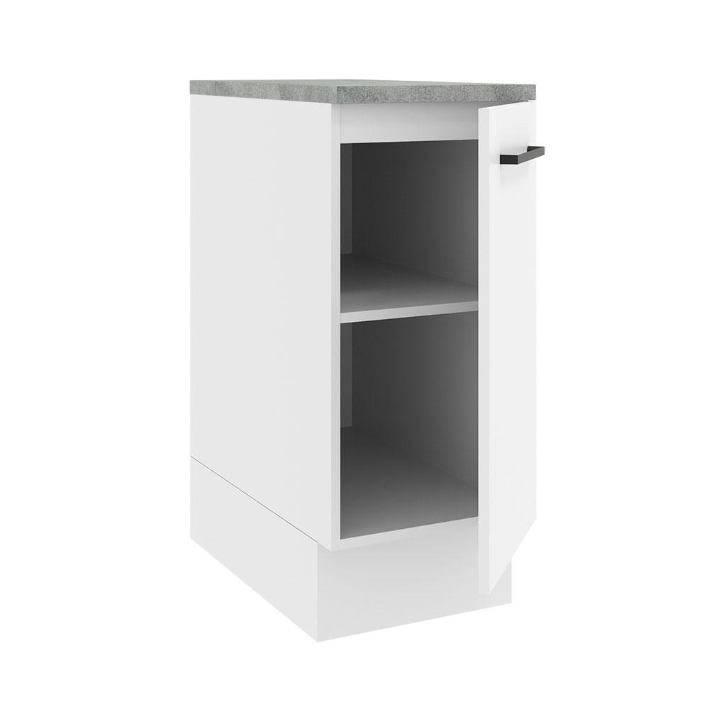 Balcão Armário de Cozinha 35 cm 1 Porta Branco Agata Madesa