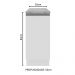 Balcão Armário de Cozinha 35 cm 1 Porta Branco Glamy Madesa