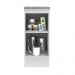 Balcão Armário de Cozinha 35 cm 1 Porta Branco/Cinza Agata Madesa