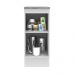 Balcão Armário de Cozinha 35 cm 1 Porta Branco/Crema Agata Madesa