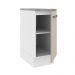Balcão Armário de Cozinha 35 cm 1 Porta Branco/Crema Agata Madesa