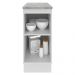 Balcão Armário de Cozinha 35 cm 1 Porta Branco/Rustic Glamy Madesa