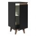 Balcão Armário de Cozinha 35 cm 1 Porta Preto Reims Madesa