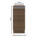Balcão Armário de Cozinha 35 cm 1 Porta Rustic Glamy Madesa