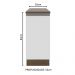 Balcão Armário de Cozinha 35 cm 1 Porta Rustic/Branco Glamy Madesa