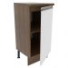 Balcão Armário de Cozinha 35 cm 1 Porta Rustic/Branco Glamy Madesa