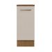 Balcão Armário de Cozinha 35 cm 1 Porta Rustic/Crema Agata Madesa