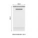 Balcão Armário de Cozinha 40 cm 1 Porta Branco Agata Madesa