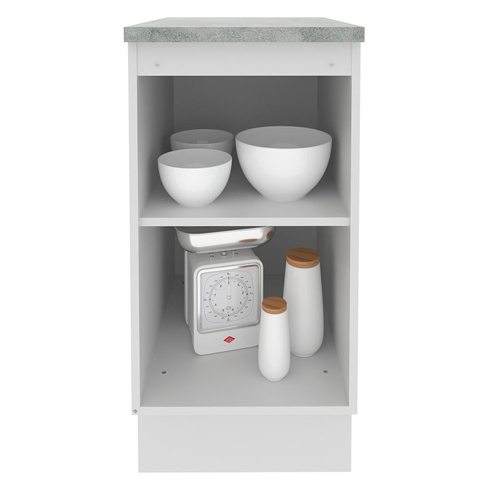 Balcão Armário de Cozinha 40 cm 1 Porta Branco Glamy Madesa