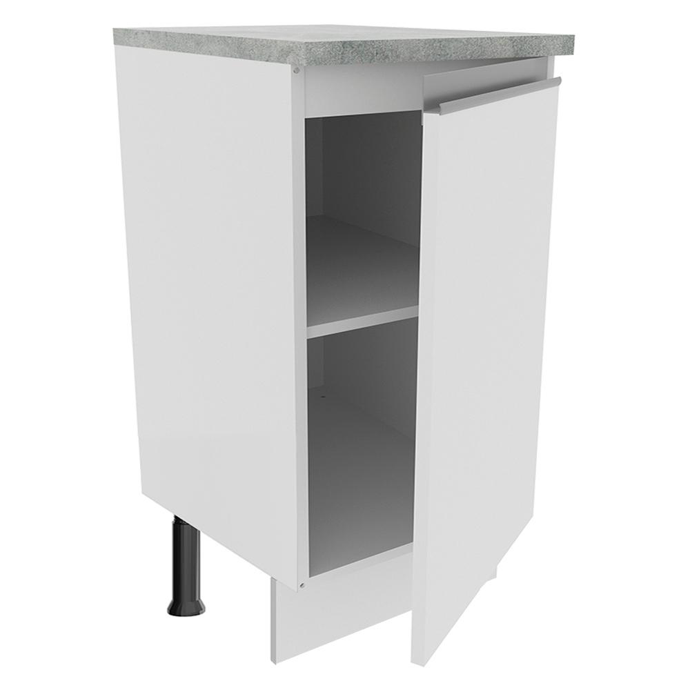 Balcão Armário de Cozinha 40 cm 1 Porta Branco Glamy Madesa