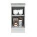Balcão Armário de Cozinha 40 cm 1 Porta Branco/Cinza Agata Madesa
