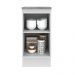 Balcão Armário de Cozinha 40 cm 1 Porta Branco/Crema Agata Madesa