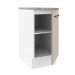 Balcão Armário de Cozinha 40 cm 1 Porta Branco/Crema Agata Madesa