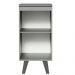 Balcão Armário de Cozinha 40 cm 1 Porta Com Pés Cinza Nice Madesa