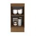 Balcão Armário de Cozinha 40 cm 1 Porta Rustic/Cinza Agata Madesa