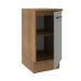 Balcão Armário de Cozinha 40 cm 1 Porta Rustic/Cinza Agata Madesa